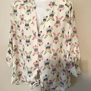 WISHFUL PARK!  Comfy slip on top, 100% poly, roll tab sleeve… size XL… LOW SHIP!